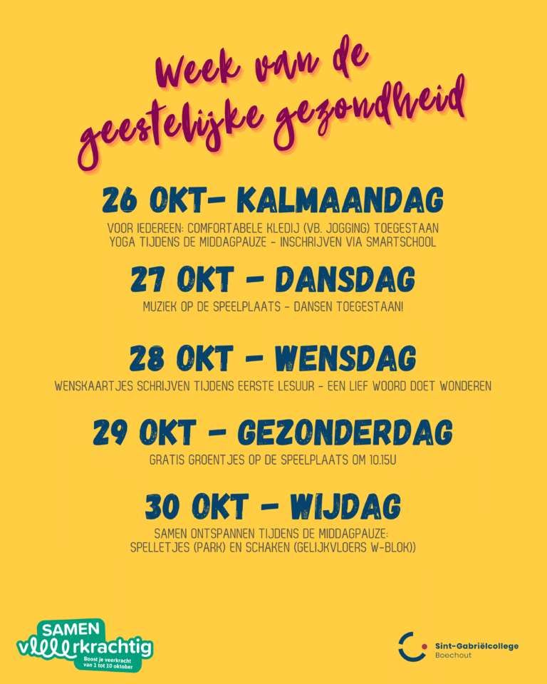 Week van de geestelijke gezondheid